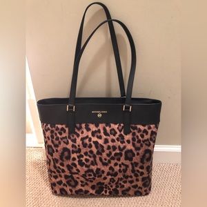 Michael Kors bag-animal print shoulder tote purse cheetah leopard style printed
